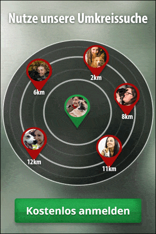 Umkreissuche mit Hund